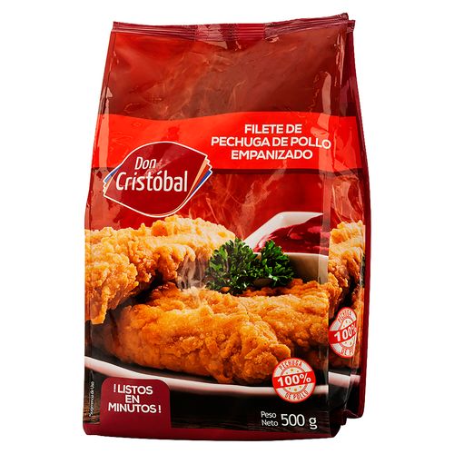 Pollo Don Cristobal Filete Empanizado Congelado - 500gr