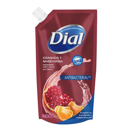 Jabón Dial Pouch Granada Mandarina -450ml