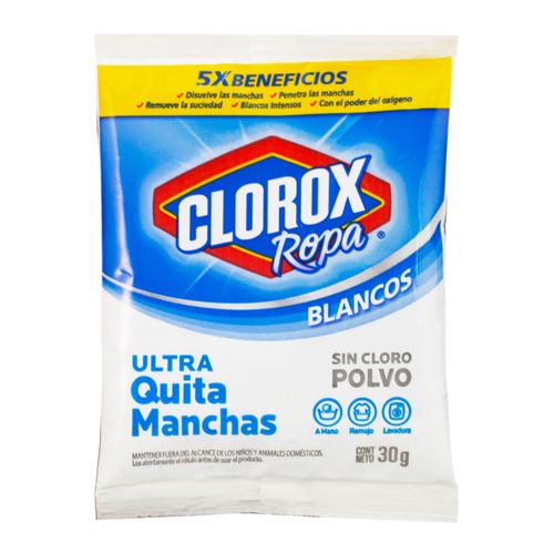 Quitamanchas Clorox blanco - 30 g