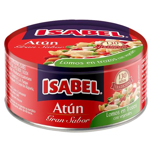 Atún Isabe Lomo Trozo C/Vegetal -144 gr