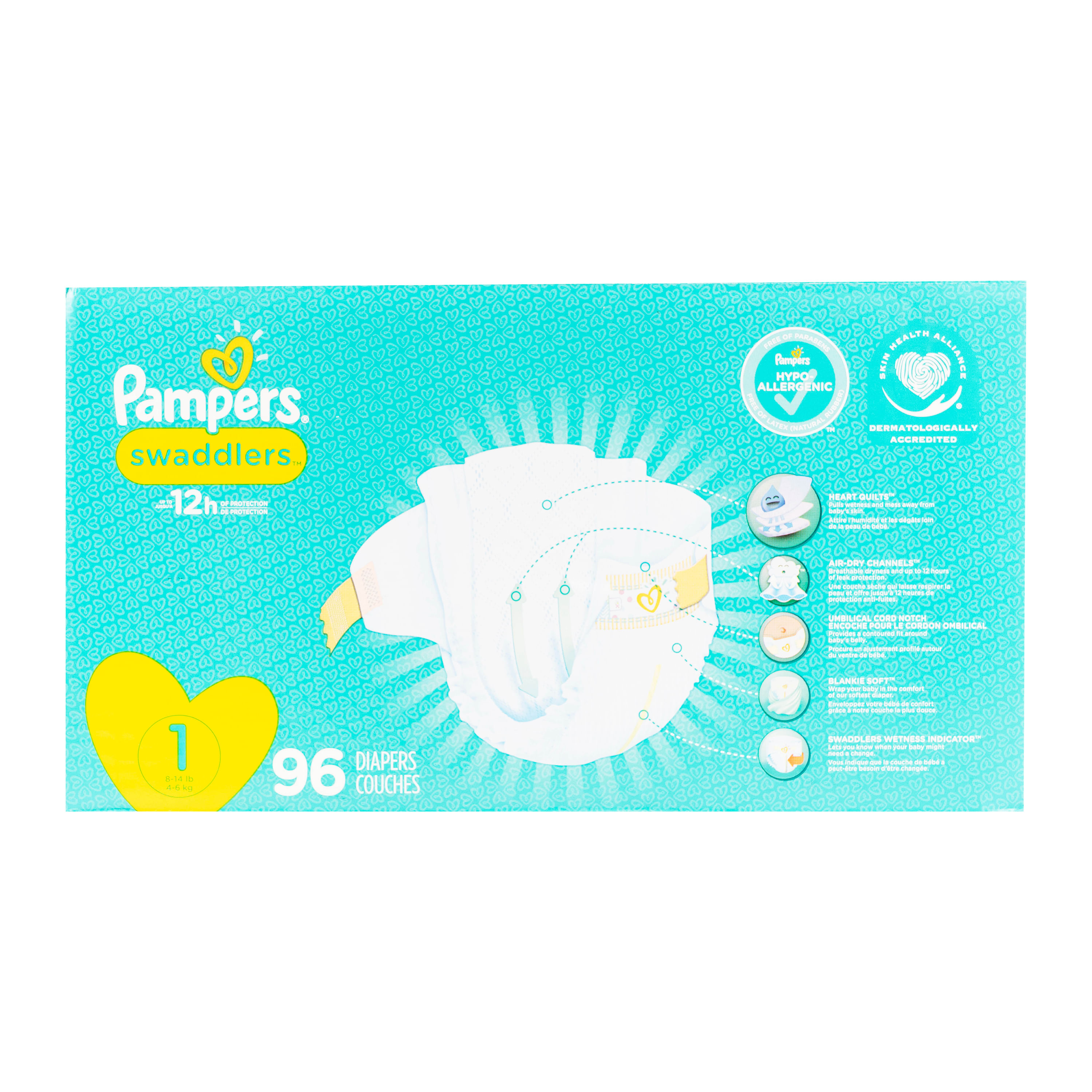 PAÑALES PAMPERS SWADDLERS TALLA 1 - 32 UND