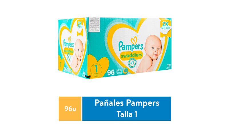 Comprar Pañales Desechables Pampers Swaddlers Talla 1 - 96