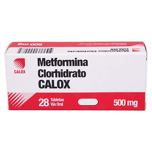 Metformina Clorhidrto Calox 500Mg, Precio indicado por unidad