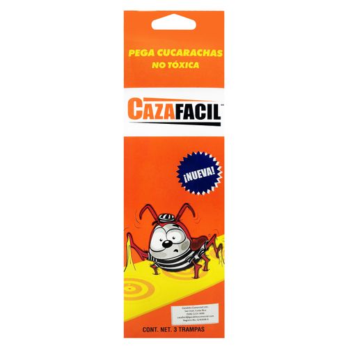 Trampa Cazafacil Pega Cucarachas - 3 Unidades