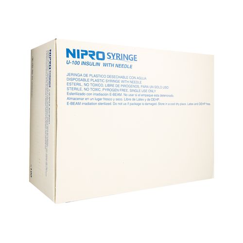 Jeringa Nipro Insulina 1Ml 0.30X13Mm X Unidad