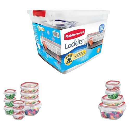Set De Hermeticos Rubbermaid 30 Pzs