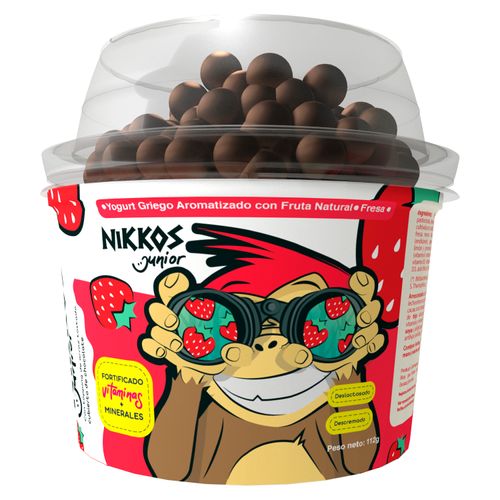 Yogurt Nikkos Griego Junior Fresa 100Gr