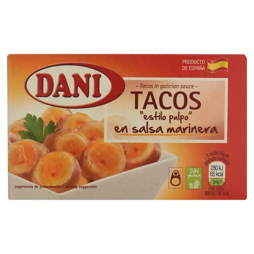 Tacos Marca Dani En Salsa Marinera -39.7gr