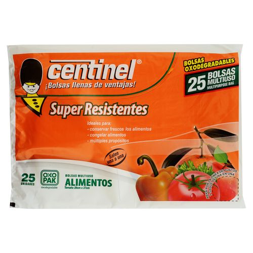 Bolsa Centinel Para Alimento 25Unidades