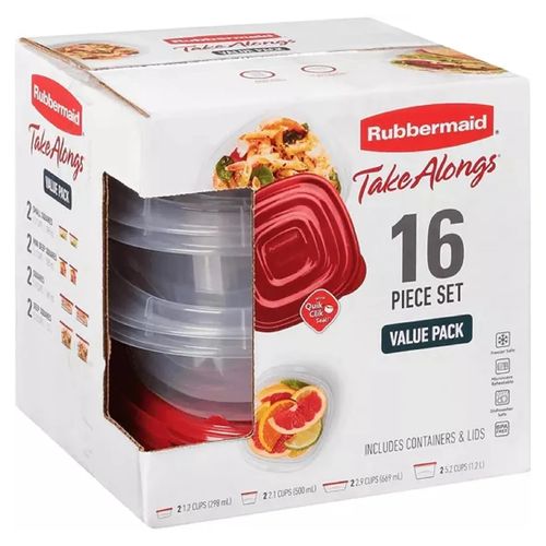 Set De Hermeticos Rubbermaid 16 Pzs
