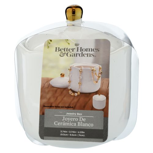 Bhg Joyero Forma Avellana Blanco M