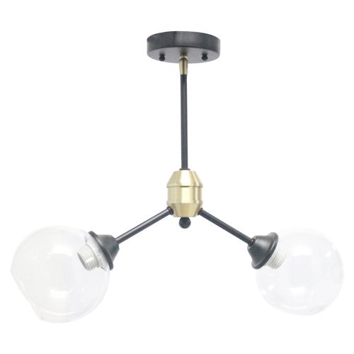 Lampara Better Homes & Garden Para Techo de 2 Bombillas Base Color Negro - unidad