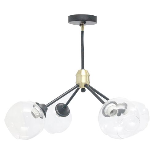 Lampara Better Homes & Garden Para Techo de 4 Bombillas Base Color Negro - unidad