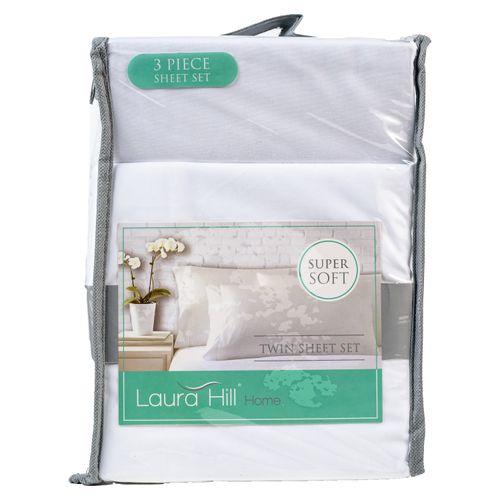 Set  Sabanas Laura Hill  Twin 3 Piezas  90 Gms
