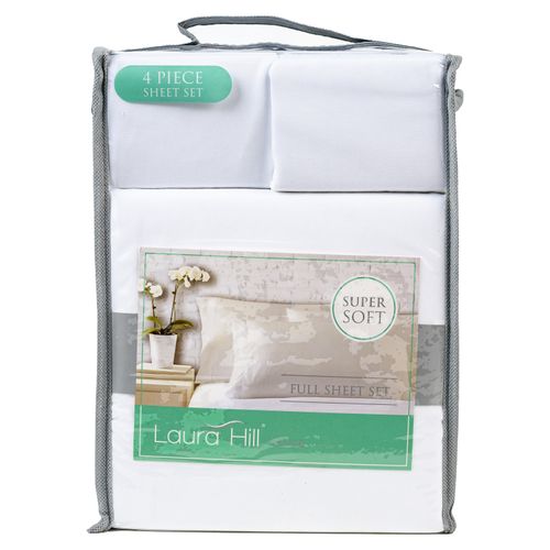 Set  Sabanas Laura Hill  Full 4 Piezas  90 Gms