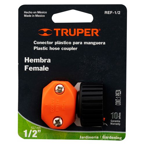 Conector Truper de Plástico para Manguera, Hembra