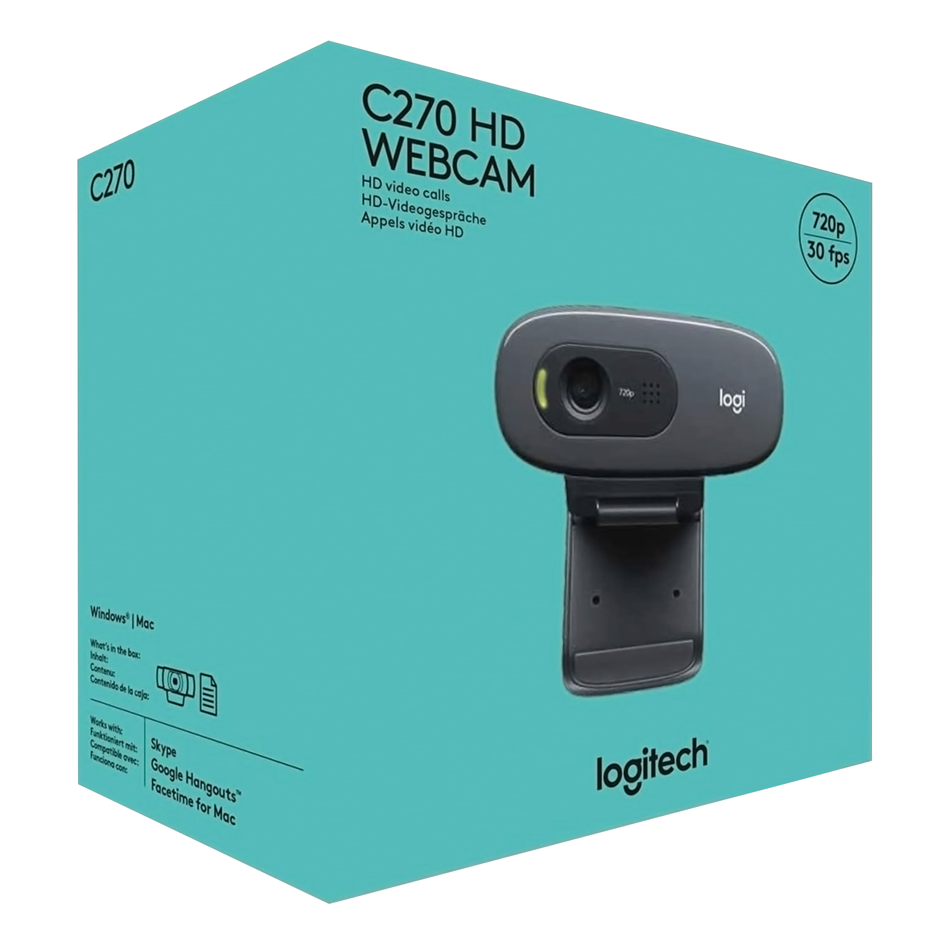 Comprar Camara Web Logitech conector Usb HD 720p modelo C270 - unidad