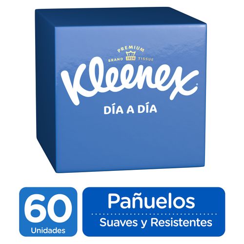 Pañuelos Faciales Kleenex Cubo 60U