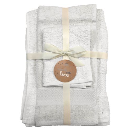 Set  Toallas Home Trends   Panaleta Blanco