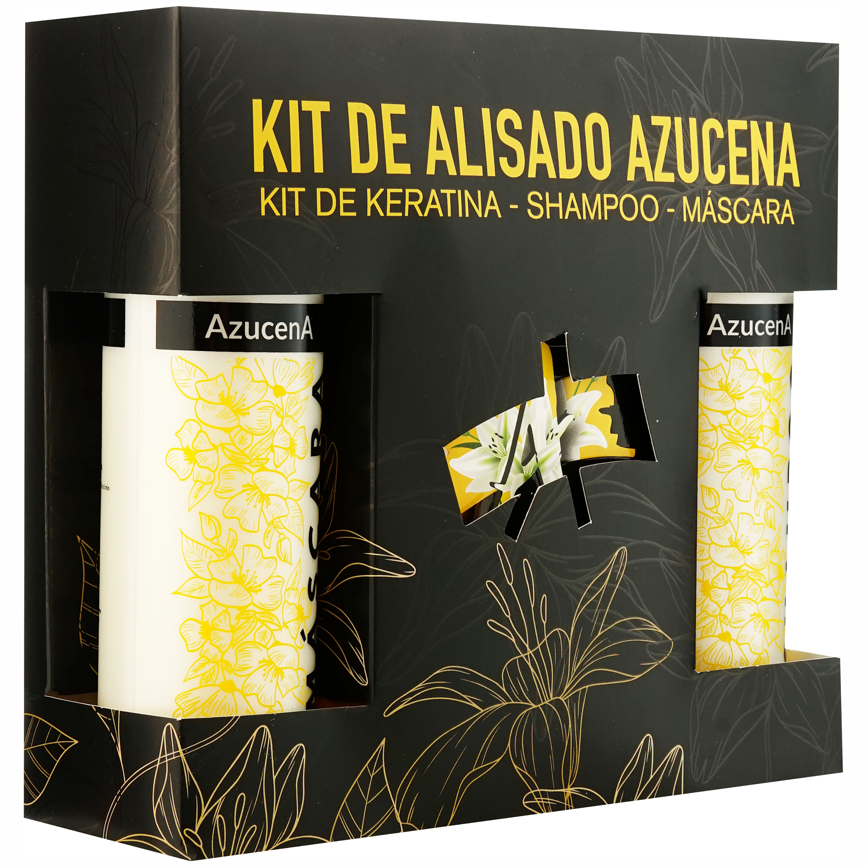 3 Pack Azucena Shampo Keratina Y Mascara