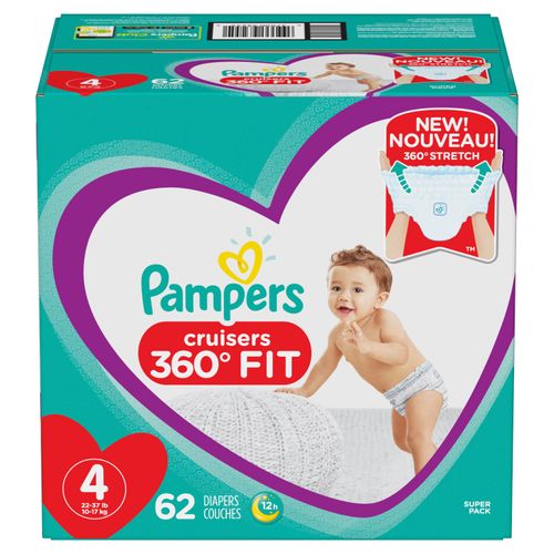 Pañales Desechables Pampers Cruisers Talla 4, 62 Unidades