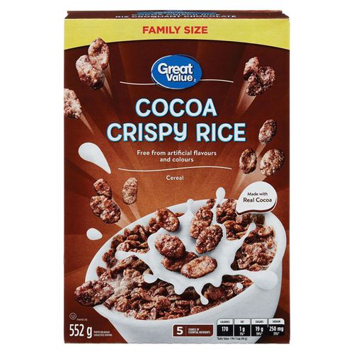 Cereal Great Value Crispy Rice -552gr