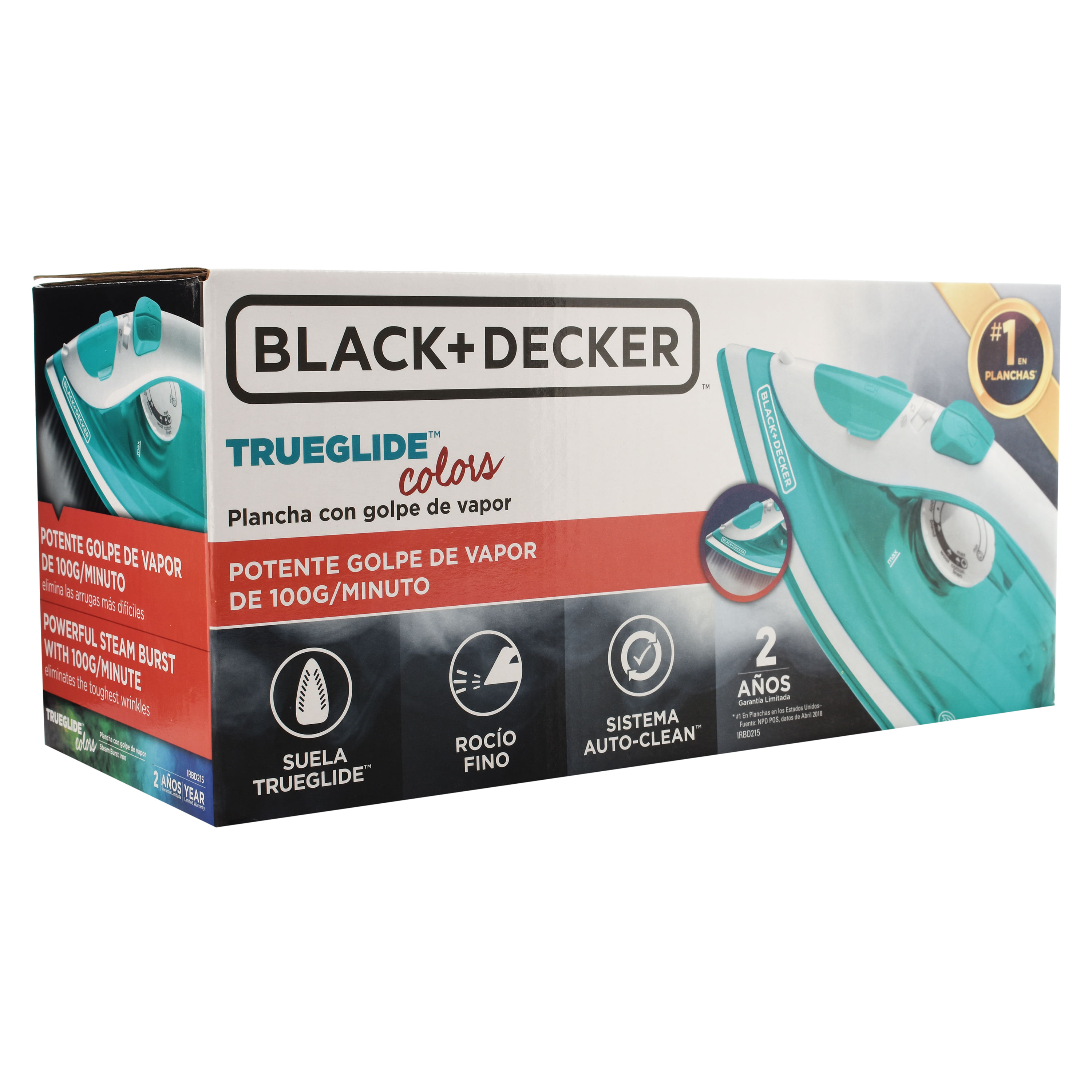  ​Plancha de vapor Black + Decker, liviana y fácil de