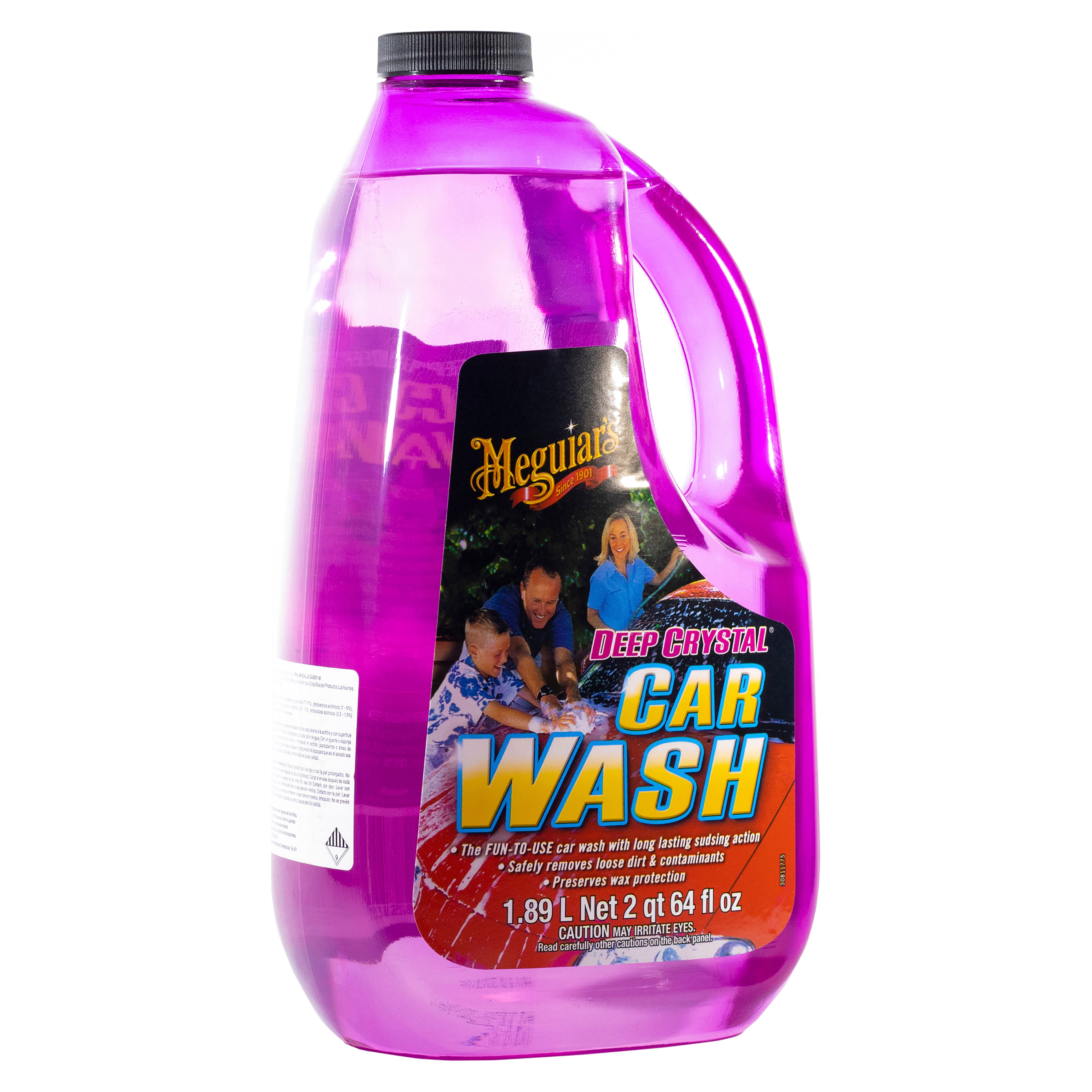 2 Bottles Meguiar's 16 oz Deep Crystal Car Wash Fun to Use Sudsing Action