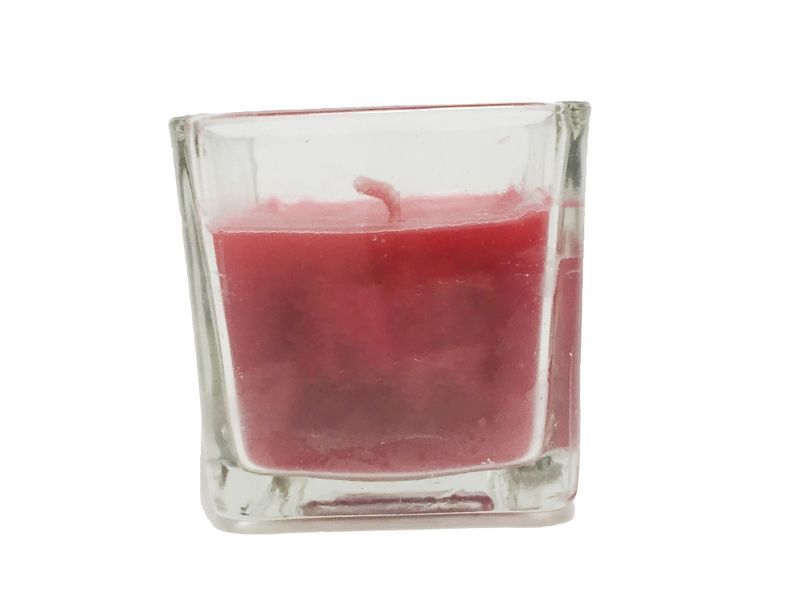 Vela-Frangus-Aromatica-en-Vaso-de-Vidrio-5X5-color-Rojo-con-Aroma-a-Canela-unidad-2-45036