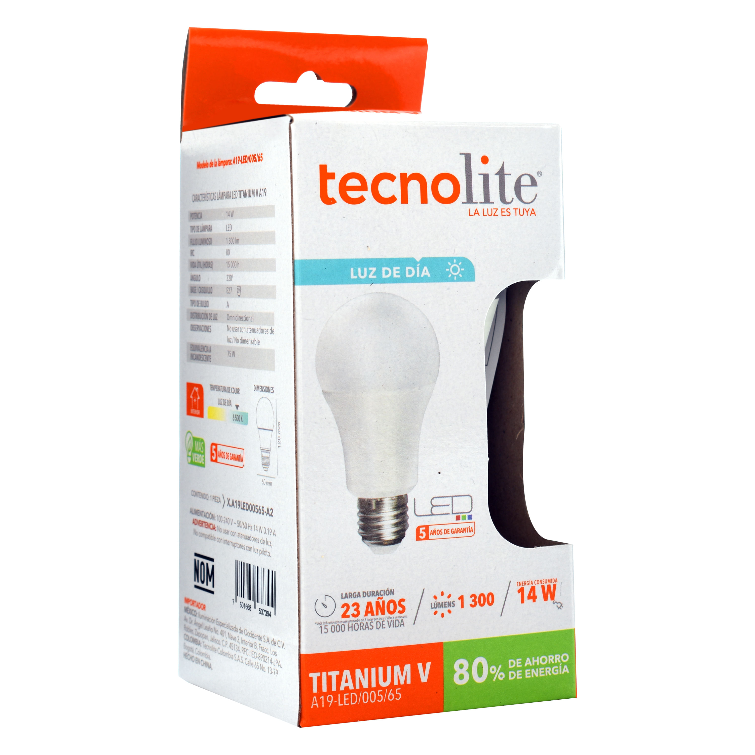 Comprar Tecnolite, BOMBILLO LED GU10 5.5W 100-240V 3000K350LM