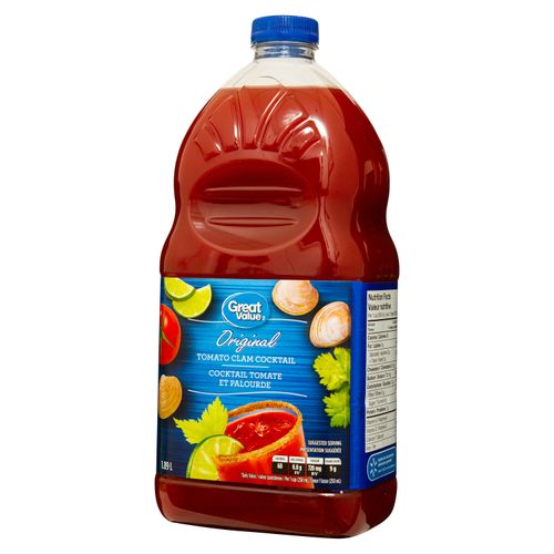 Jugo Great Value Tomate Almeja Original 1890Ml