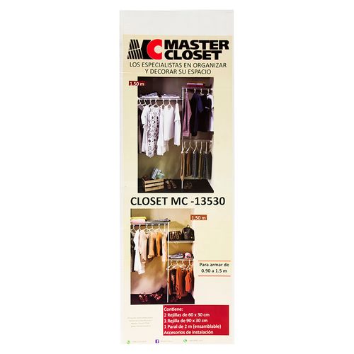 Closet Master MC-13530 de 0.9 a 1.5mts - unidad