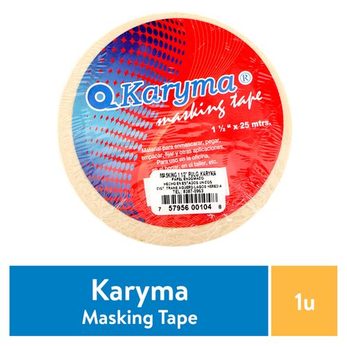 Masking Tape Karyma 1 ½” x 25mts - unidad