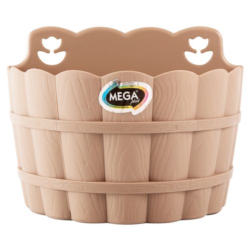 Maceta Megaplast Plastica de Pared color Beige - unidad