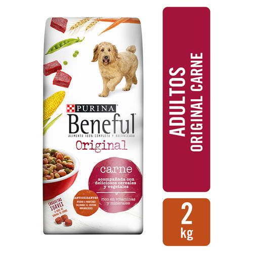 Alimento Perro Adulto Purina Beneful Original Carne -2kg