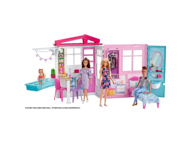 Barbie Nueva Casa Glam Con Muneca