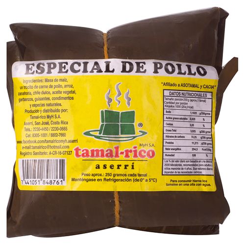 Tamal Tamal Rico Especial De Pollo - 450gr