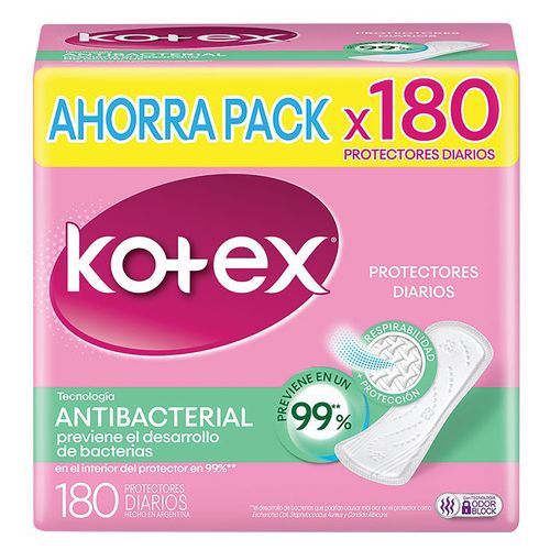Protectores Diarios Kotex Antibacterial 180U
