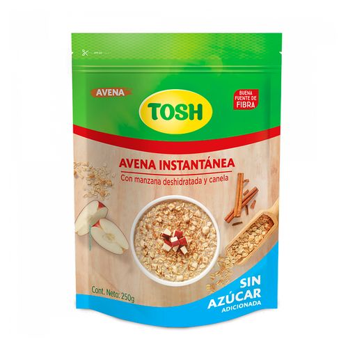 Avena Tosh manzana y canela sin azúcar - 250 g