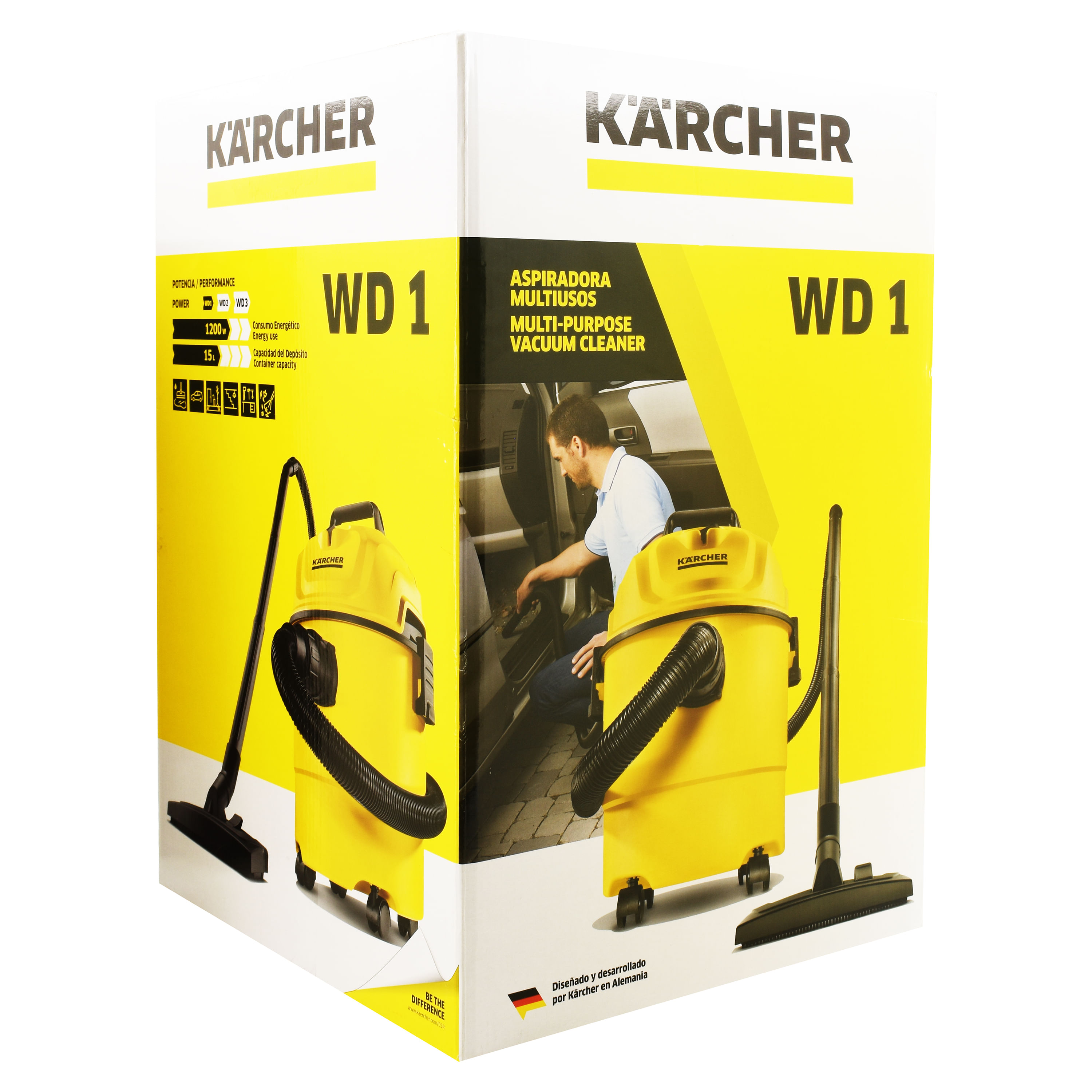 Aspiradora Karcher WD1 1200W.