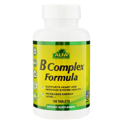 Complejo B Alfa Vitamins frasco 100 cápsulas - Precio indicado por frasco