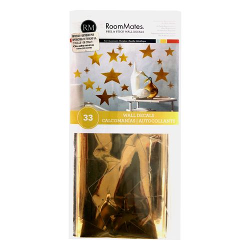 Stiker Para Pared Estrellas Doradas