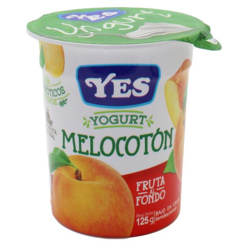 Yogurt Yes, Melocotón Solido - 125g