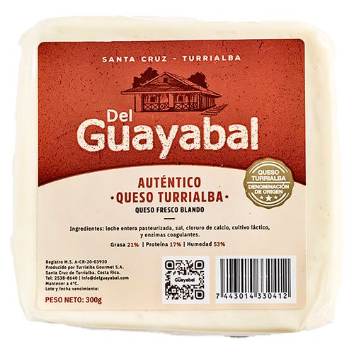 Queso Del Guayabal turrialba autentico - 300 g