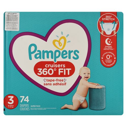 Pañales Desechables Pampers Cruisers Talla 3 - 74 Unidades