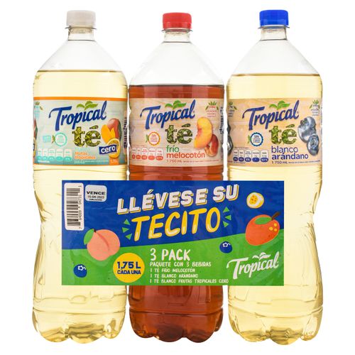 Pack Bebida Tropical Cero Frutos Blancos -3000ml