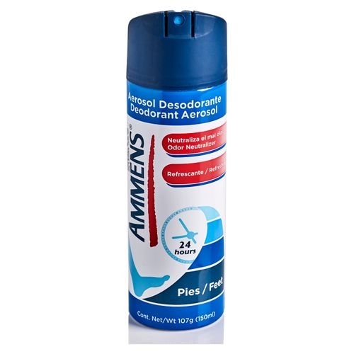 Desodorante para Pies en Aerosol Ammens Kids Menta Fresca 120ml