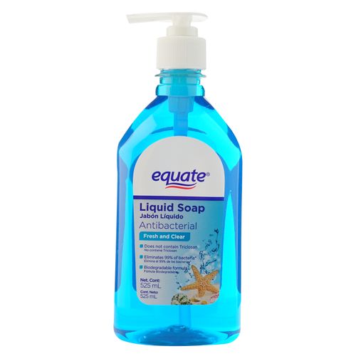 Jabón líquido Equate antibacterial fresh - 525 ml
