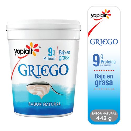 Yogurt Griego Natural Marca Yoplait -442g