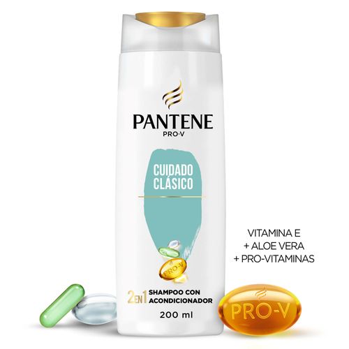 Shampoo Con Acondicionador 2En1 Pantene Pro-V Cuidado Clásico - 200Ml
